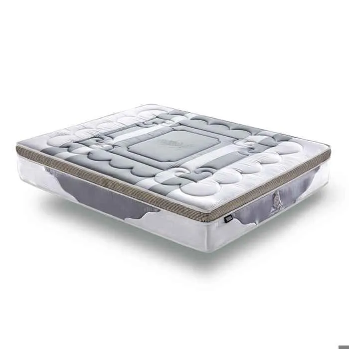 Matelas Platinium 140x190 by Sampur | Épaisseur 30 cm - Mémoire de Forme - Ressorts Ensachés - Latex Naturel - Confort & Longévité-0