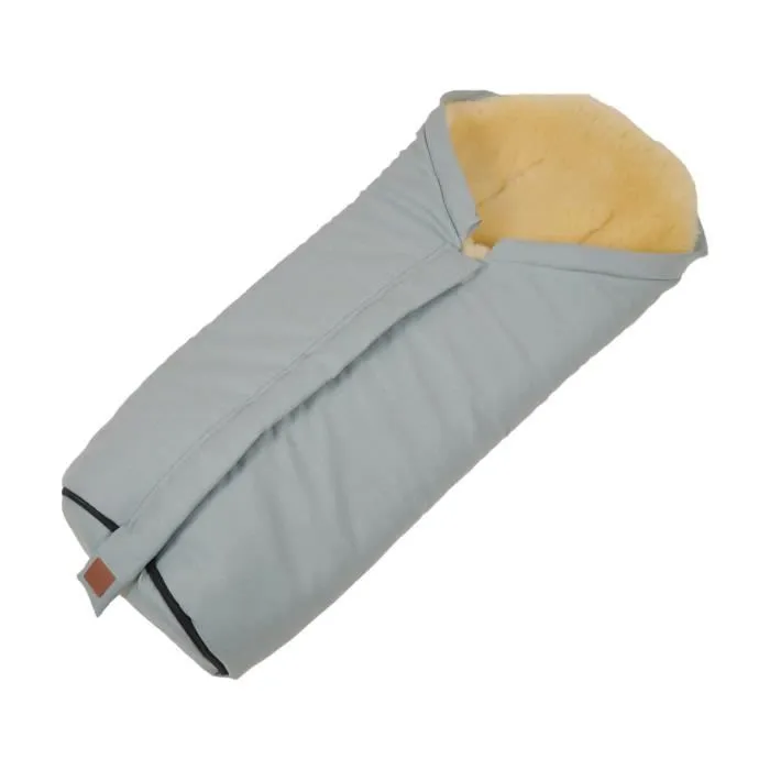 Chancelière en peau d'agneau X-LARGE, vert de glace-1