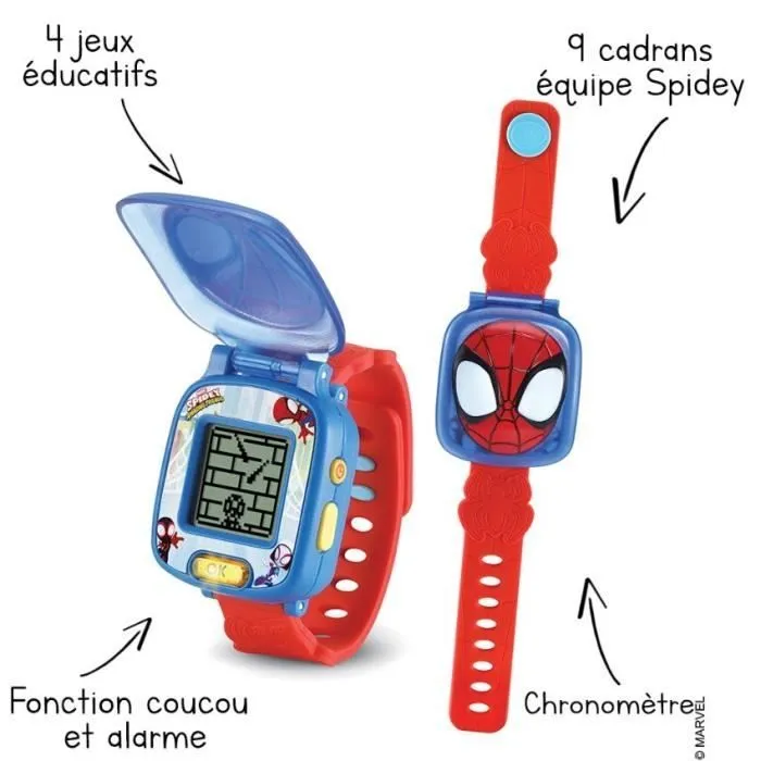 Montre-Jeu Interactive Spidey VTECH - Rouge et bleu - Pour enfant de 3 ans et plus-5