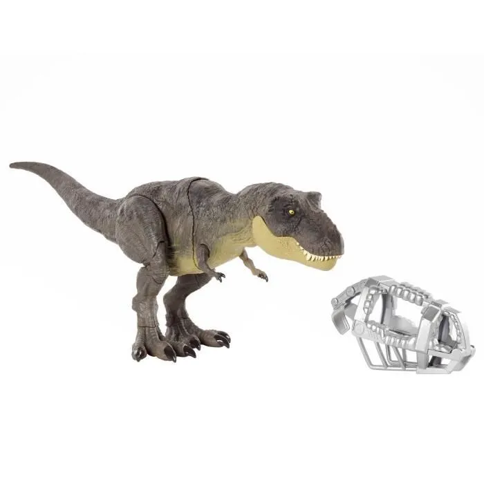 Figurine Tyrannosaure Stomp N' Escape T. Rex - Jurassic World - MATTEL - Figurine sonore et articulée-1