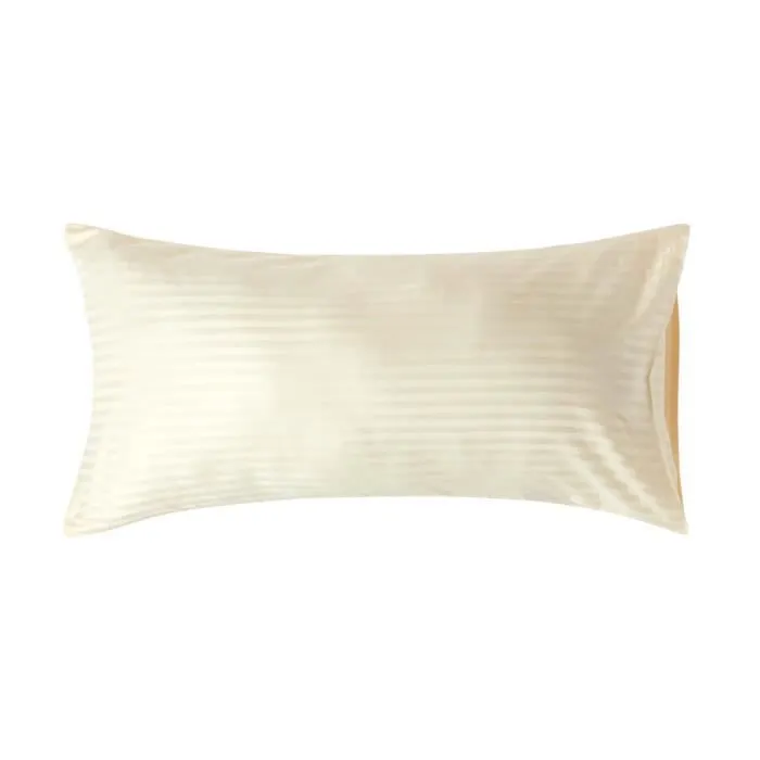 Taie d'Oreiller en coton égyptien Jaune pastel 330 fils 50 x 90 cm-0