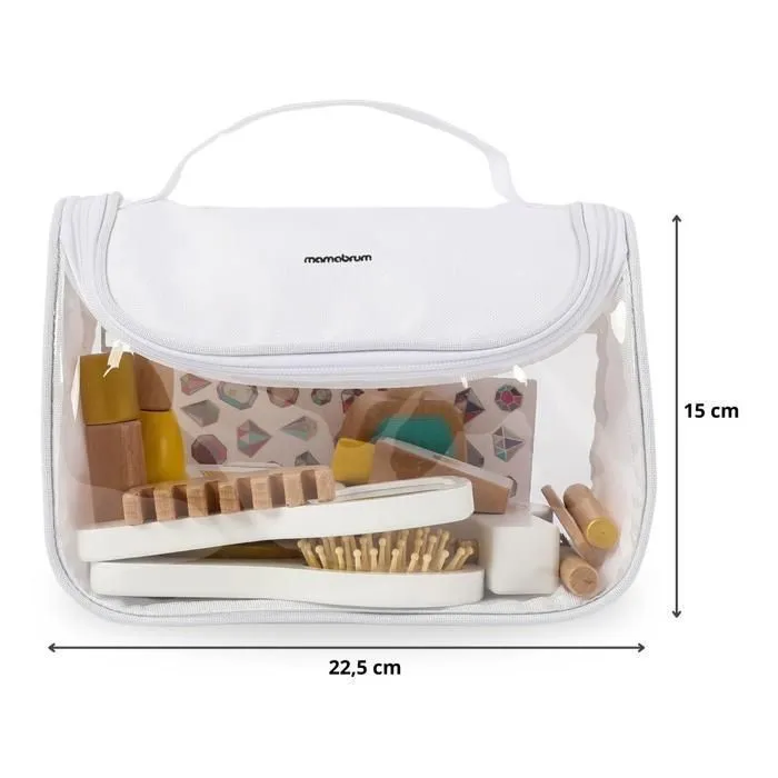 Maquillage Enfant - Mamabrum - Trousse avec 15 Accessoires bois - Écologique - Jeux D'imitation,  Jouet en Bois-4