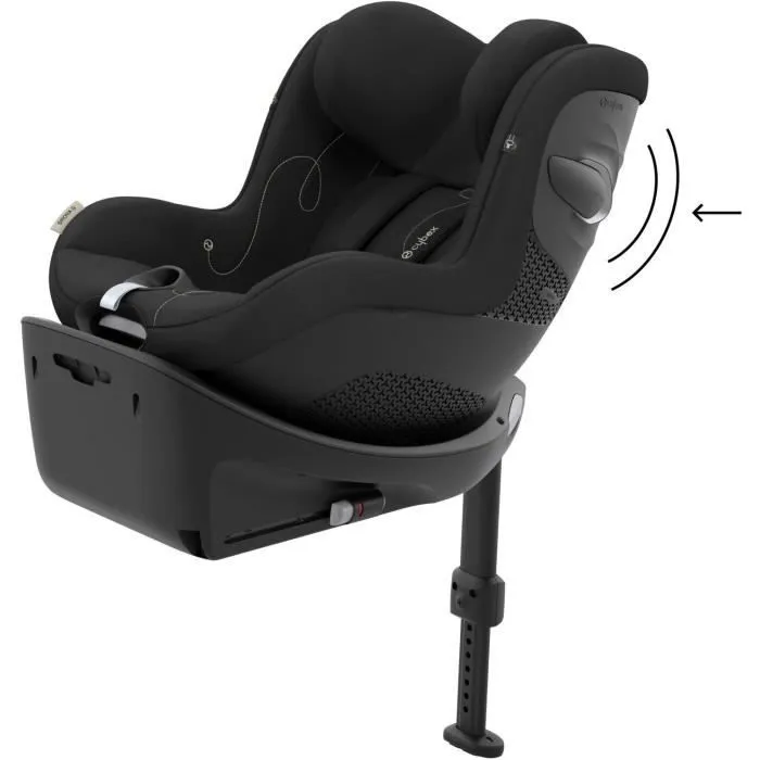 Siège Auto Sirona G i-Size - Moon Black - CYBEX - Rotation 360° - Inclinable - Protection latérale-4