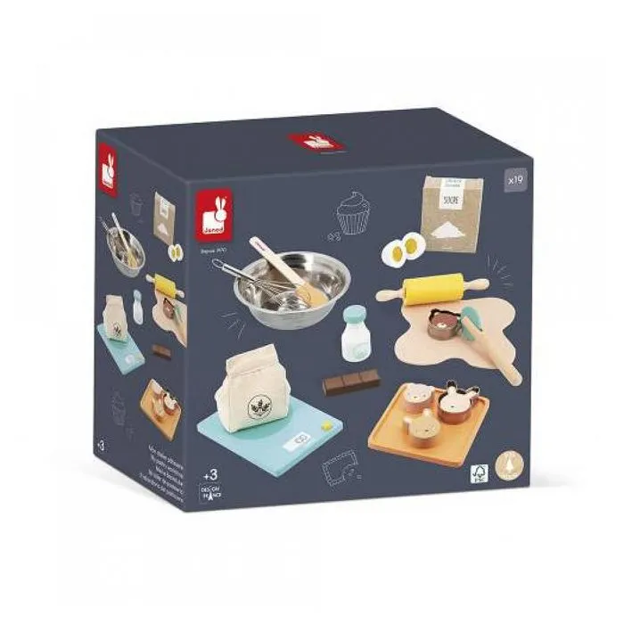 Jouet en Bois et Carton JANOD - Mon Atelier Pâtisserie - 19 Accessoires-1