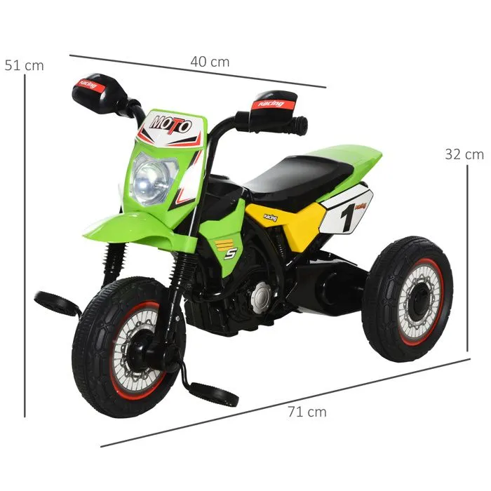 HOMCOM - tricycle - Plastique - 71x40x51cm - Vert-3