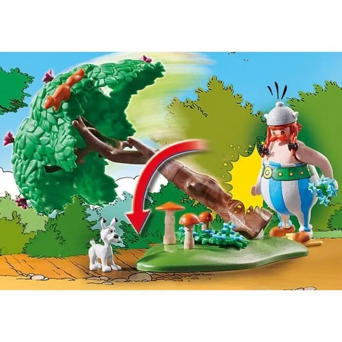 PLAYMOBIL 71160 Astérix La chasse au sanglier, avec Astérix, Obélix et Idéfix, 52 pièces, Dès 5 ans-2
