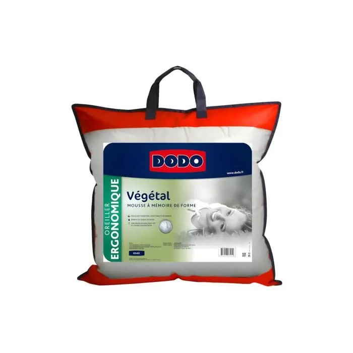 DODO Oreiller Végétal - 100% polyester - 60x60 cm-0