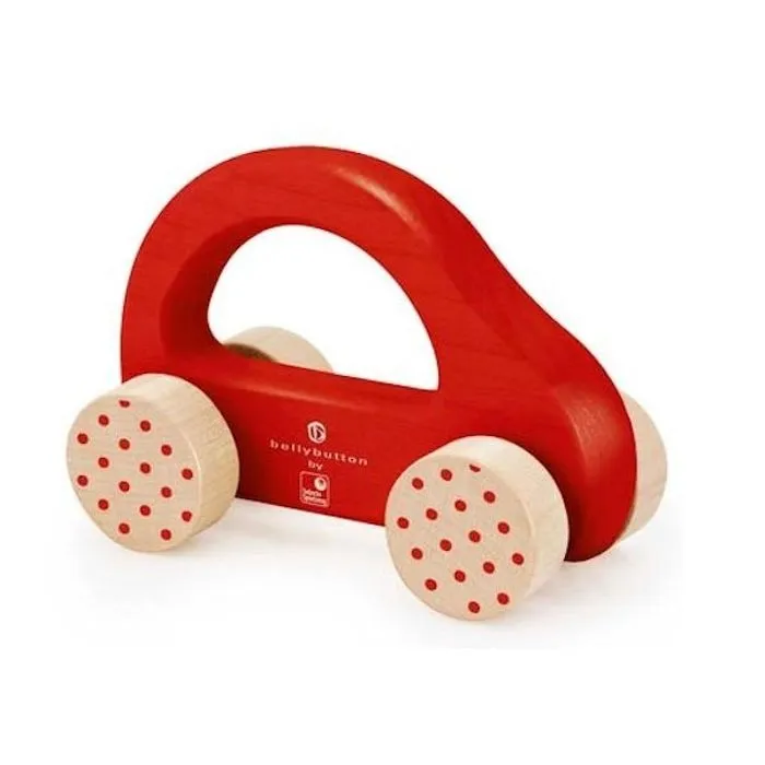 Voiture à pousser en bois - SELECTA - Petite voiture rapide rouge - Mixte - A partir de 6 mois-1