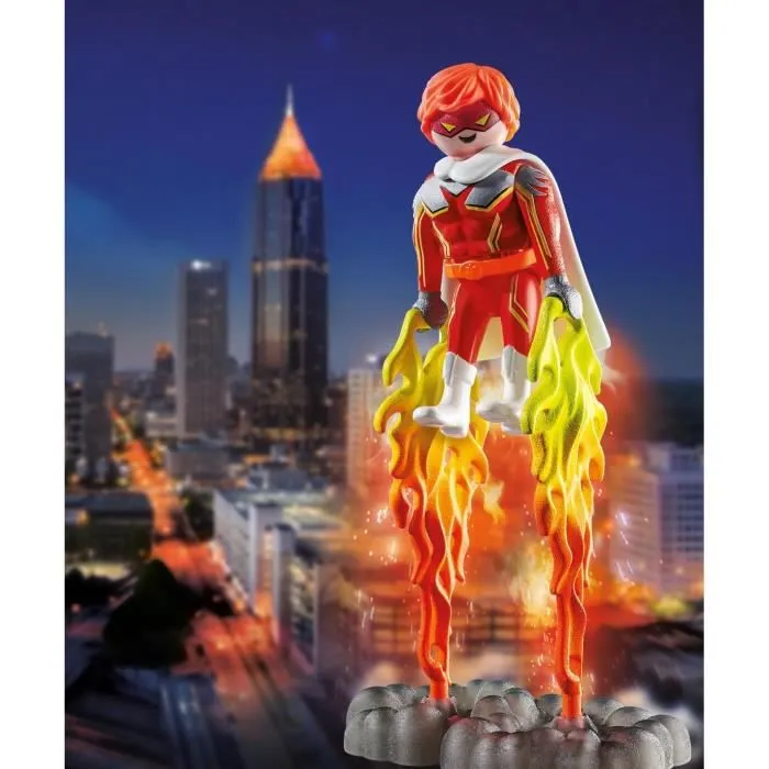 PLAYMOBIL - 70872 - Super héros - Accessoires flammes et boules de feu - Mixte - 4 ans et plus-1