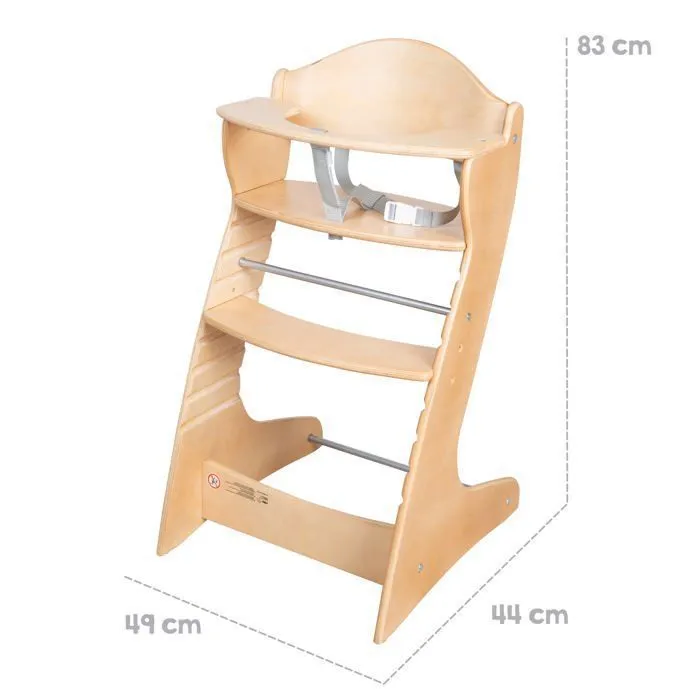 ROBA Chaise Haute Évolutive Chill Up - Bois Naturel-5