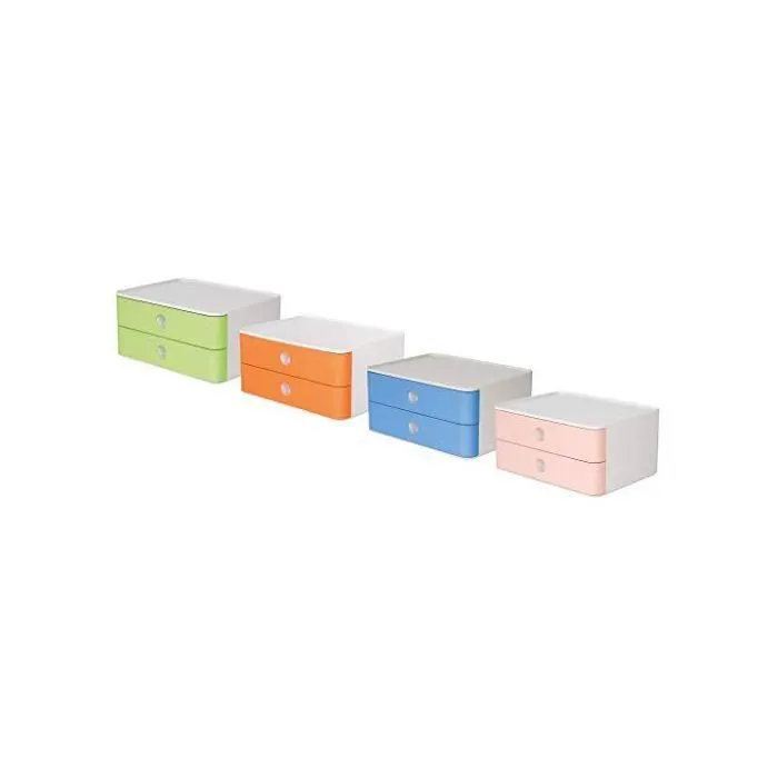 HAN 1120-84 SMART-BOX ALLISON Boîte de rangement empilable avec 2 tiroirs sky blue-2