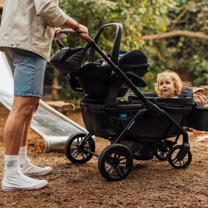 BEBECONFORT HELIOS, Poussette double, tout terrain, compact et pliable, Chariot, de 0 à 4 ans,0 à 22 kg,MINERAL GRAPHITE-8