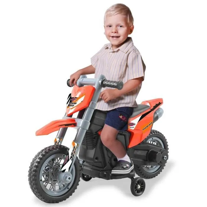 Moto électrique pour enfant - Jamara - Ride-On Power Bike Orange 6V - Mixte - 18 mois+ - Extérieur-0