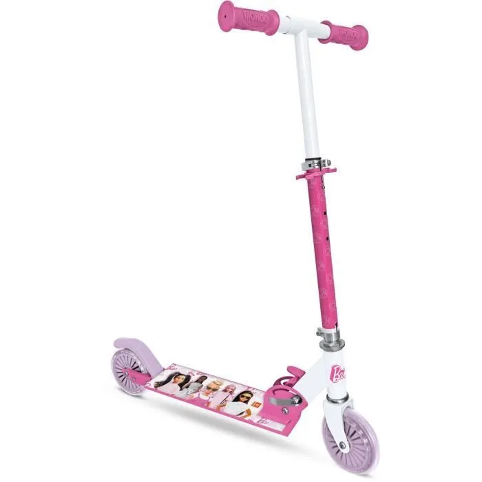 MONDO - Trottinette / Patinette 2 roues pliable - Barbie-0