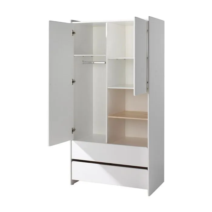 Ensemble Chambre Bébé - Vipack - KIDDY - Lit, Commode, Plan à Langer, Armoire, Bibliothèque-5