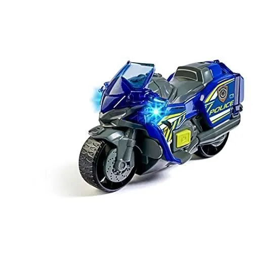 Jouet - DICKIE TOYS - MOTO POLICE - 15 cm - Lumineux et sonore-0