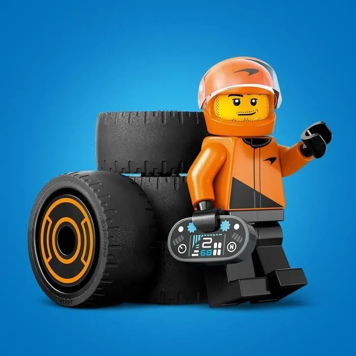LEGO City 60442 Voiture de course McLaren avec pilote de F1 - Jouet pour garçon dès 6 ans-2