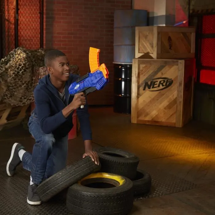 Pistolet Nerf Elite Rukkus ICS-8 avec 8 fléchettes en mousse-2