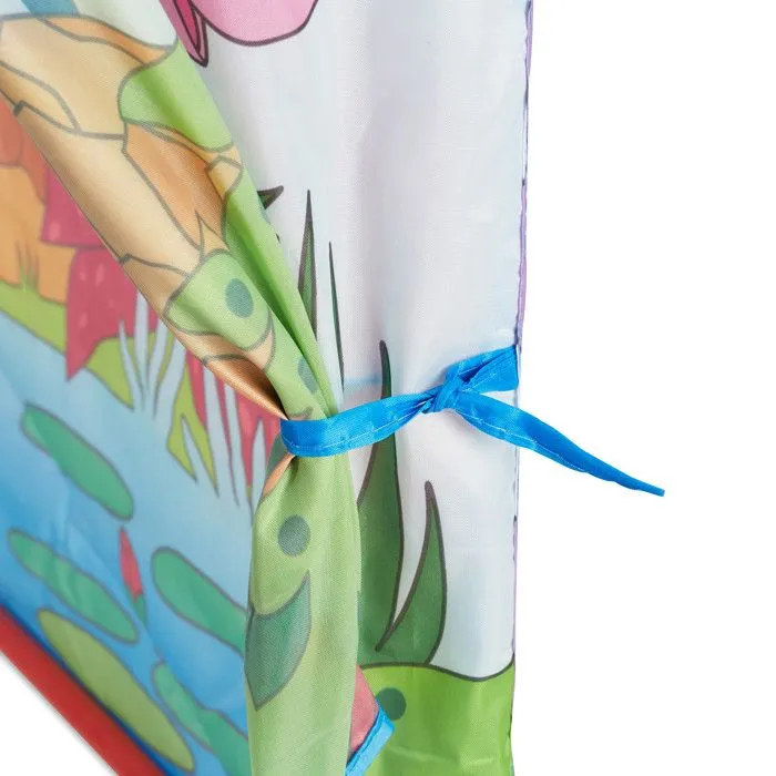 Relaxdays Tente de jeu enfants Jungle, tente enfants Safari, animaux, coloré 3 ans tissu HxlxP: 102 x 72 x 95 cm, coloré-5