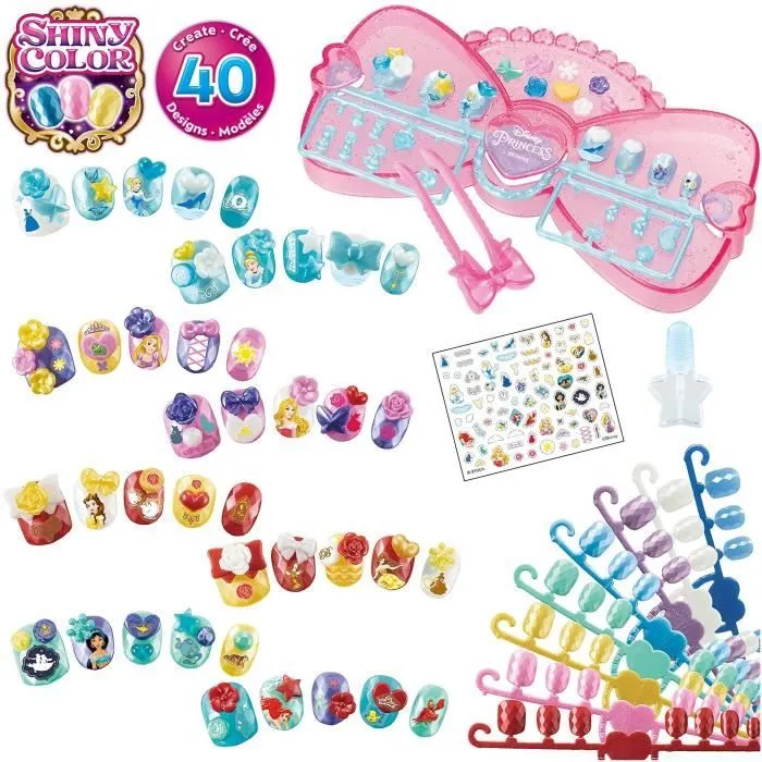 Aquabeads - Nail Studio Princesses Disney - Ongles qui collent avec de l'eau-1