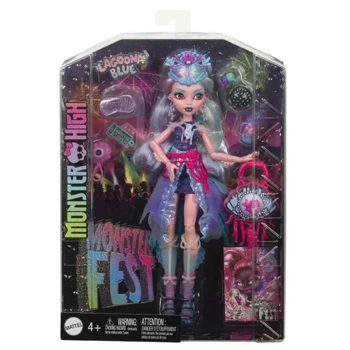 Monster High-Poupée Lagoona Blue avec tenue pour le Monster Fest HXH82-4