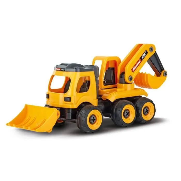 Chargeur/excavatrice RC - Carrera - Chargeuse / pelleteuse RC - 2 pièces - Orange - Mixte-0
