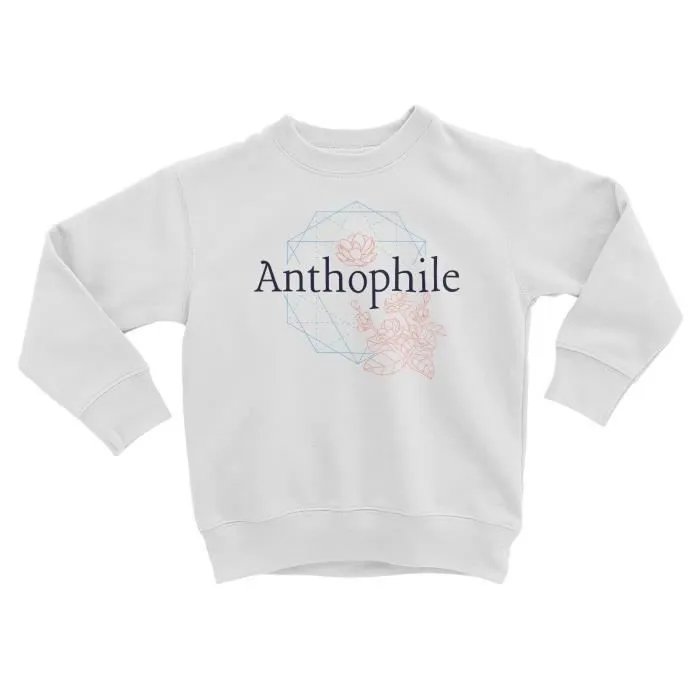 Sweatshirt Enfant Anthophile Fleur Passion Nature Culture-0
