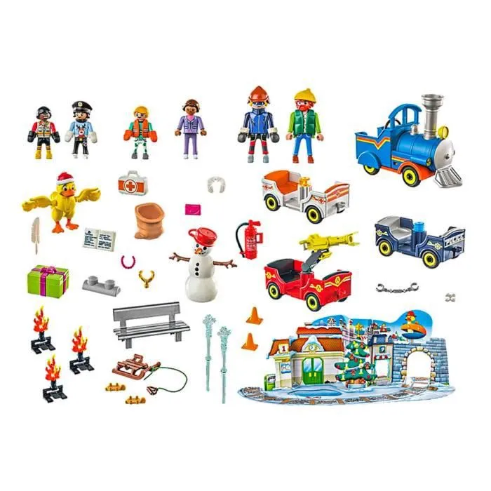 Calendrier de l'Avent - Playmobil - Duck on Call 70901 - 137 pièces - Pour enfants de 3 ans et plus - Mixte-2