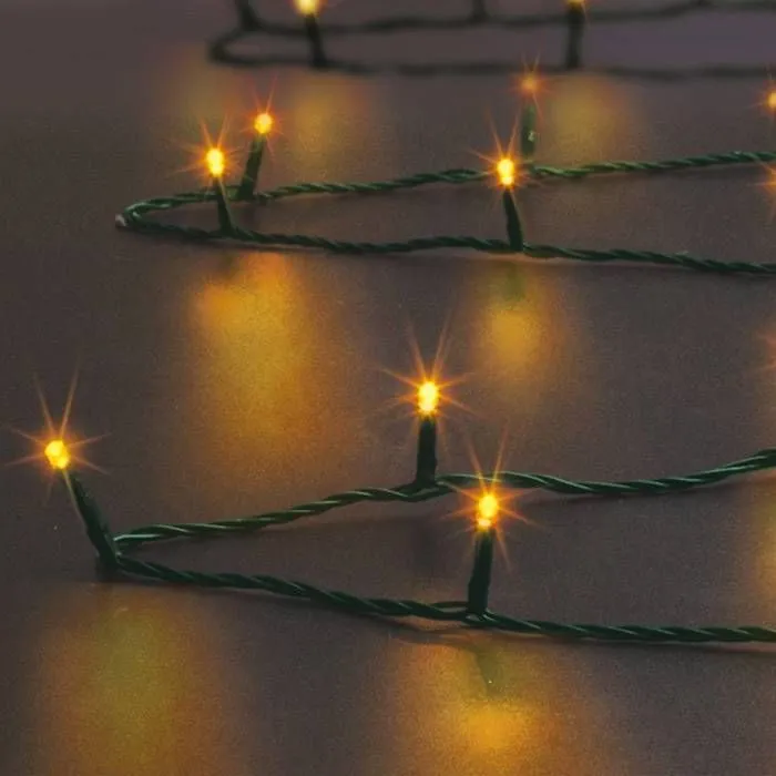 Guirlande lumineuse extérieur 12m blanc chaud 120 LED + transfo Feeric lights & christmas-0