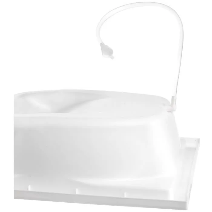 FORMULA BABY Table à langer Stars Grise - bacs de rangement - baignoire et tuyau vidange inclus-1