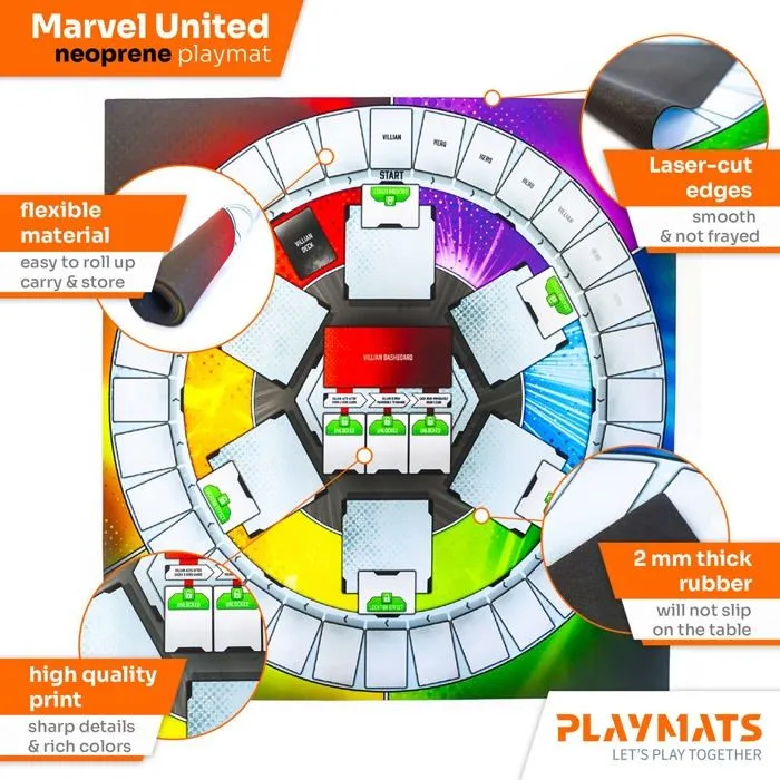 Tapis de jeu enfant Playmats - P013 - Tapis de Jeu pour Marvel United-1