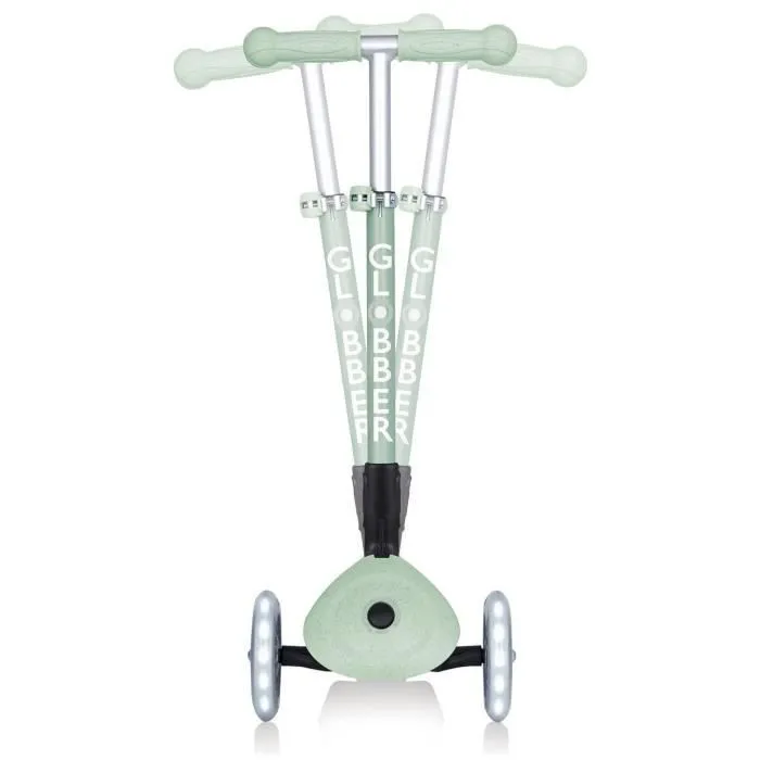 Trottinette 3 roues pliable - GLOBBER - JUNIOR LIGHTS ECOLOGIC - Vert Pistache - Lumineuses - Plastique recyclé - 2 à 6 ans - 50 Kg-2