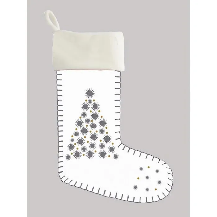 Chaussette imprimée pur coton 44x35 cm SAPIN-0