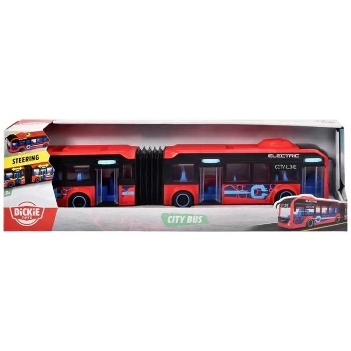Jouet Bus articulé Volvo Dickie Toys 40 cm Rouge pour enfant-1