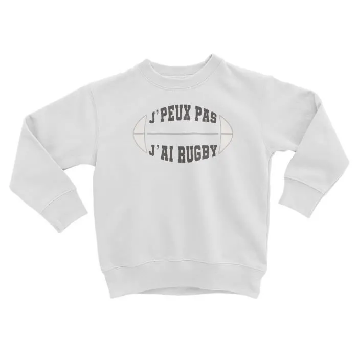 Sweatshirt Enfant J'Peux Pas J'ai Rugby-0