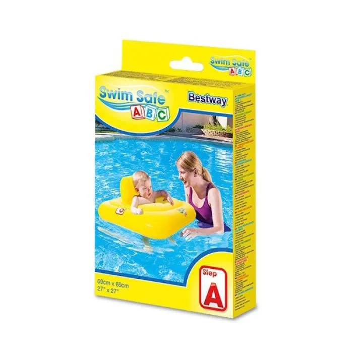 Bouée fauteuil siège gonflable pour bébés piscine mer enfant * Matière : vinyle résistant * Dimensions : 96 x 96 cm * Âge : 0 à 2...-2