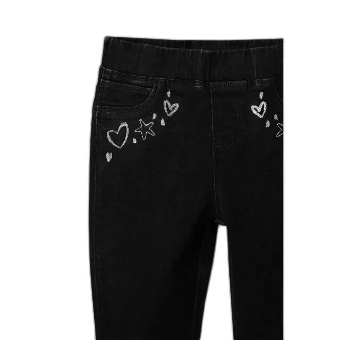 Legging fille Desigual Rin - bleu - 9/10 ans-3
