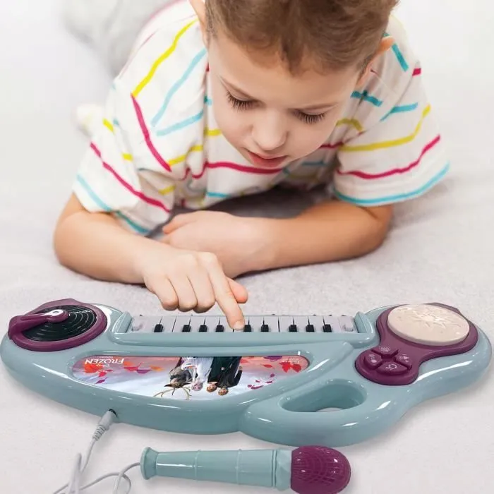 Piano électronique pour enfants La Reine des Neiges avec effets lumineux-3
