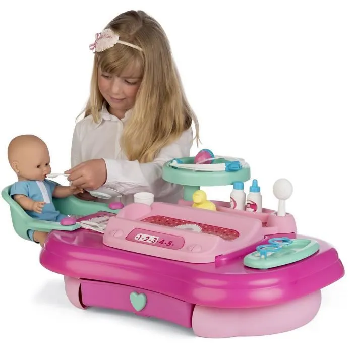 Centre de pépinière - CHICOS - Nursley - 3 zones : baignoire, chaise haute, balance - Mixte - Rose et vert eau-4