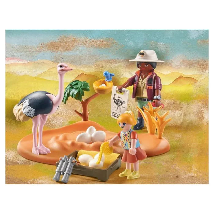 Jouet - PLAYMOBIL - Wiltopia 71296 Explorateurs et nid d'autruche - Mixte - Blanc - Enfant-3