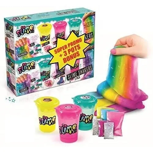 CANAL TOYS - SO SLIME DIY - Pack de 6 Slime Shakers - Cosmic & Rainbow - Crée tes propres slimes !-0