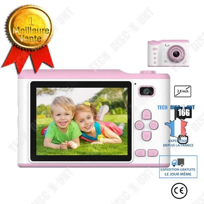 TD® enfants portables peuvent prendre des photos et imprimer petit dessin animé appareil photo numérique mini caméra SLR-0