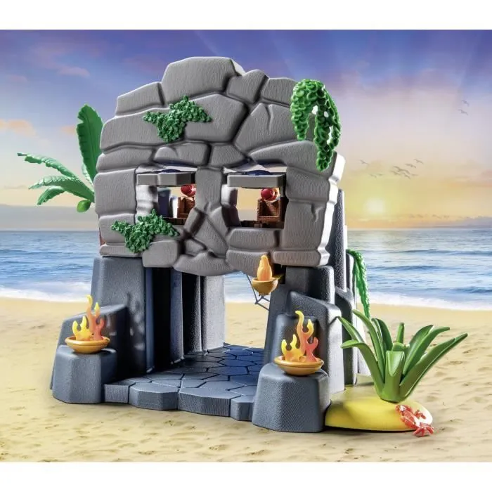 PLAYMOBIL 71531 Ile au trésor pirate et monstre marin - Les pirates-2