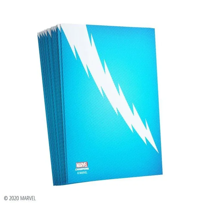 Carte de jeu - porte-carte de jeu -cahier range-carte de jeu Gamegenic - G15008 - Marvel Champions Sleeves Quicksilver-2