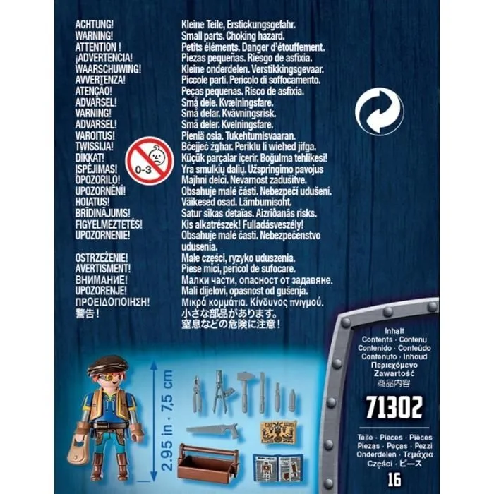 Jeu d'imagination Dario et Outils Playmobil Novelmore - Multicolore-2