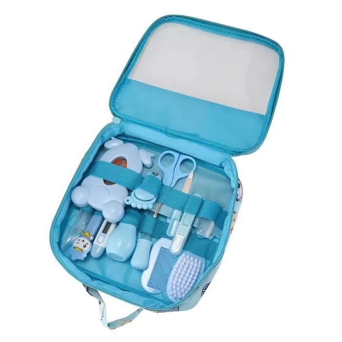 Trousse de Soin Bébé Complete MARQUEUNE - 13 Accessoires - (Bleu)-2