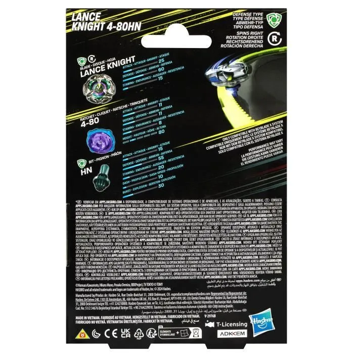 Beyblade X Starter Pack Lance Knight 4-80HN, avec toupie de compétition et lanceur, Jouets pour enfants à partir de 8 ans-3
