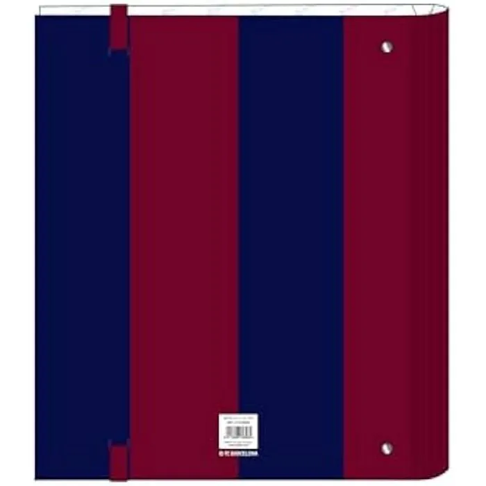 Classeur 4 anneaux de 35 cm F.C. Barcelona - SAFTA - Bleu - Enfant - Compatible A4-1