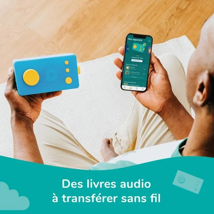 Console Educative - Ma Fabrique à Histoires Bleue - Lunii - Conteuse Interactive - inlcus Livre audio de 24 histoires interactives-4