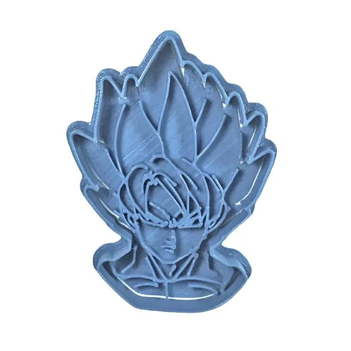 Jeu de cuisine creative - jeu culinaire Cuticuter - CGGOKUSAYAN - Goku Saiyan Coupe Biscuit Dragon Ball, Bleu ()-0